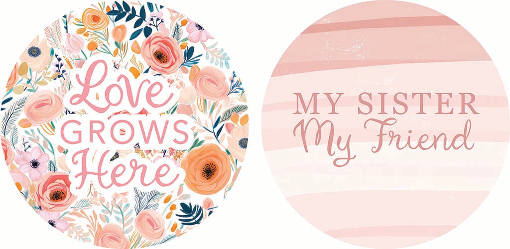 Car Coaster 2-Pack Kalia Lane-Love Grows Here & My Sister -9