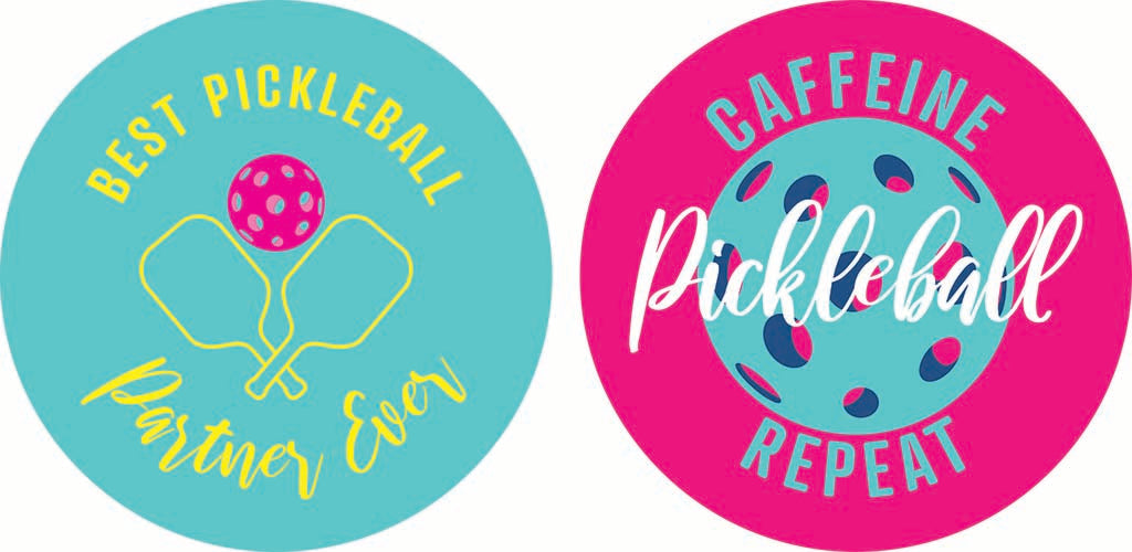 Car Coaster 2-Pack Kalia Lane-Best Pickleball Partner & Caffeine Repeat -9