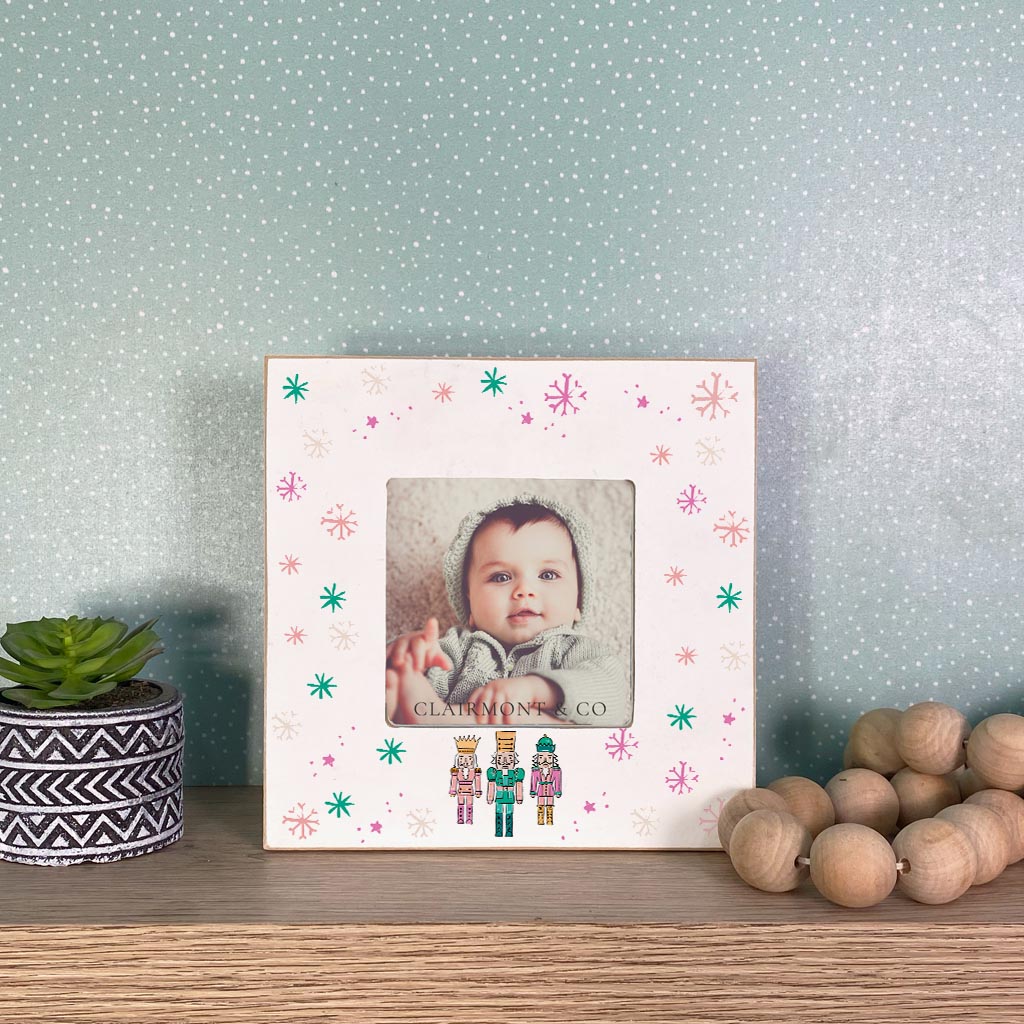 Confetti Nutcracker Square Picture Frame | Nutcracker Trio