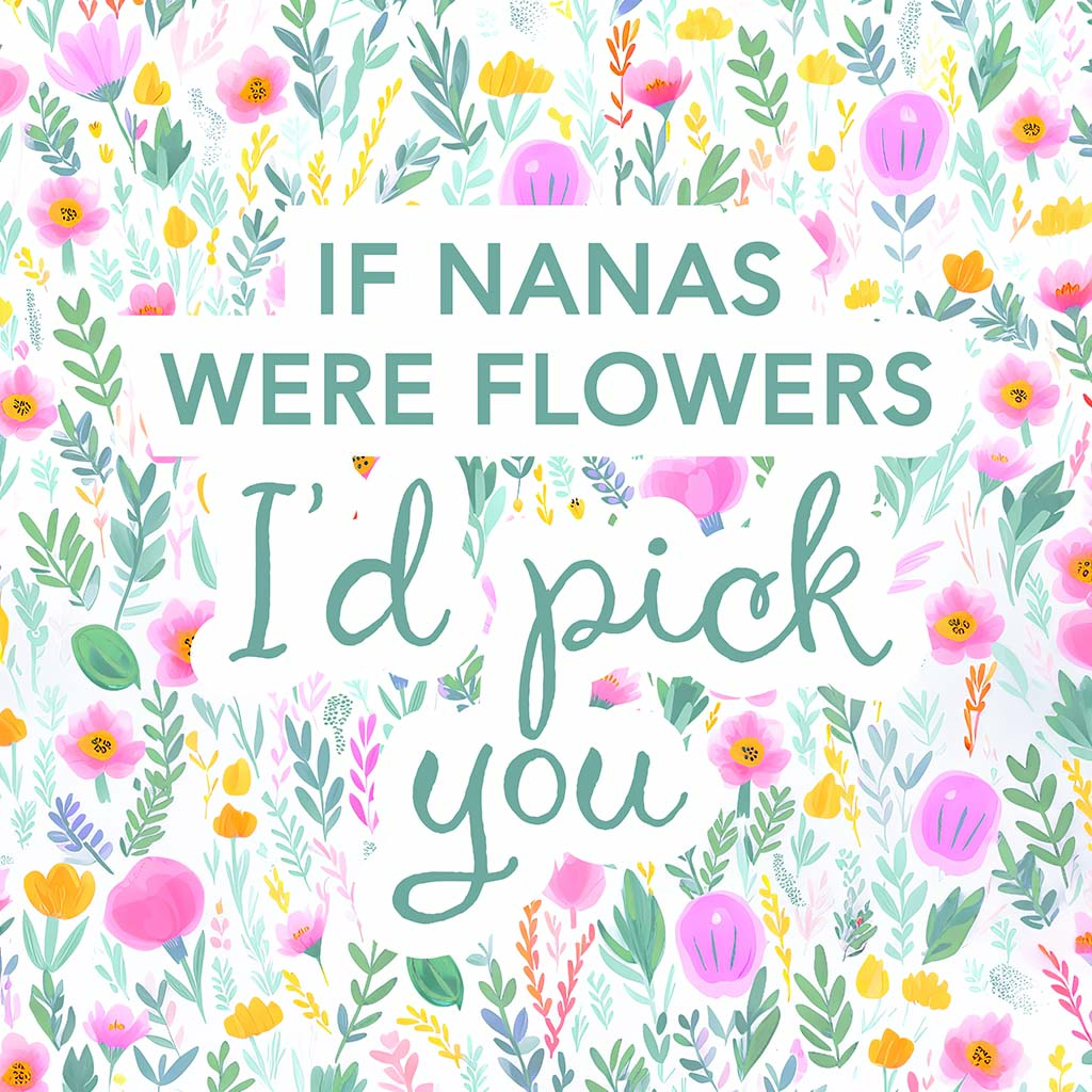 Ceramic Square Coaster-If Nanas Were Flowers I'd Pick You -7