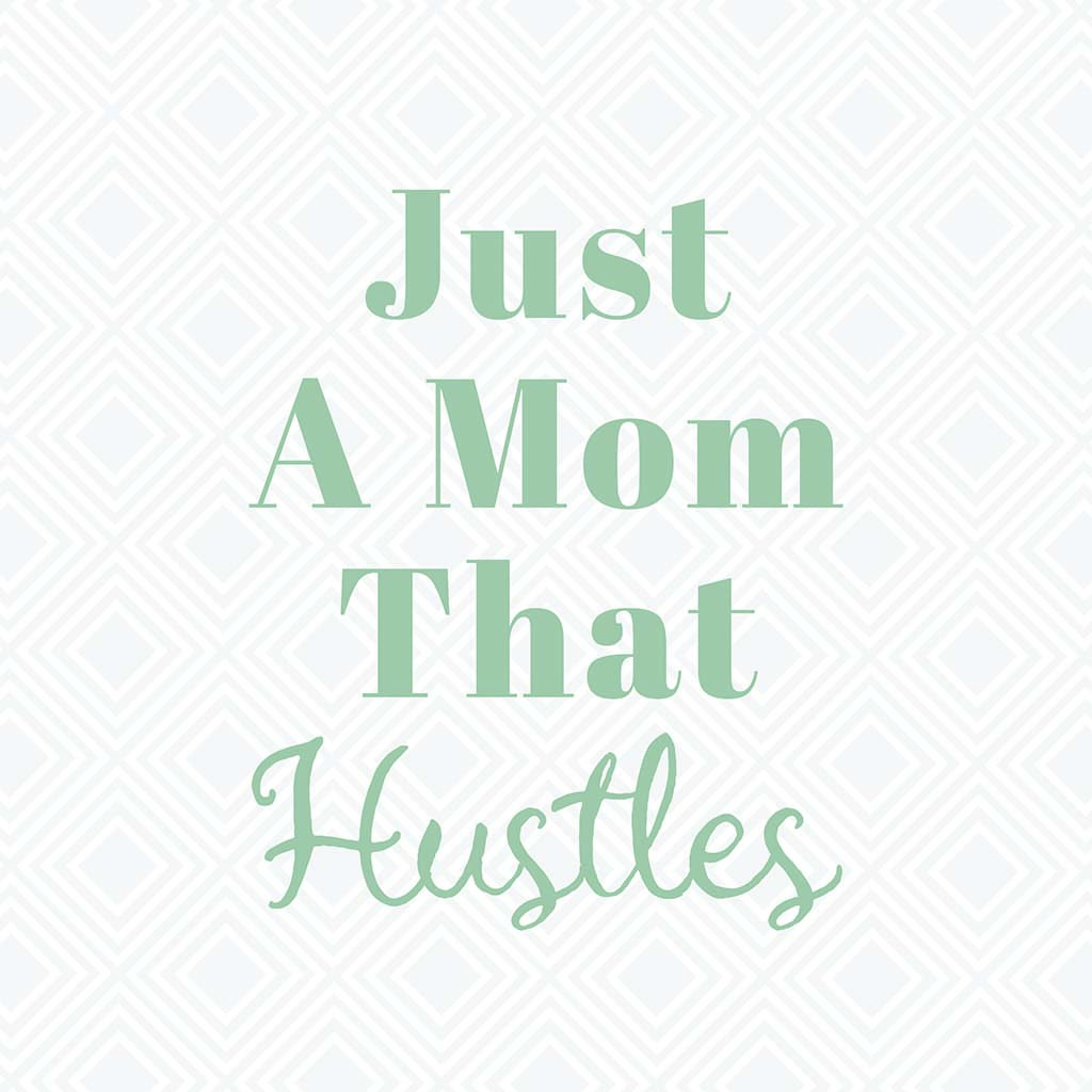 Ceramic Square Coaster-Just A Mom That Hustles -7