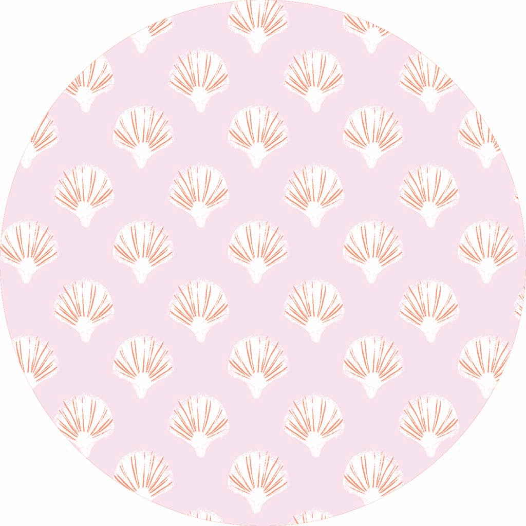 Car Coaster-Pink Shell Pattern -7