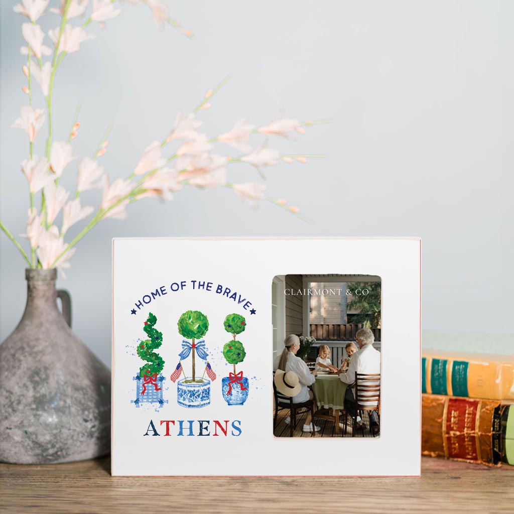 Love+Local 4x6 Picture Frame | American Summer Chinoiserie Topiary