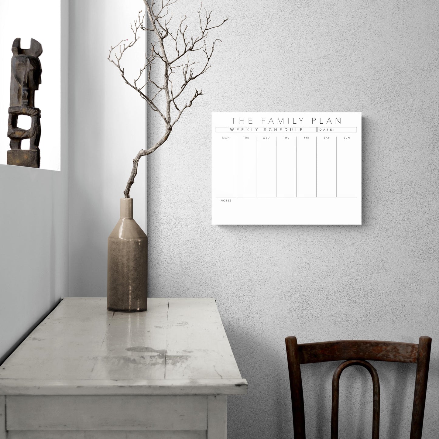 The Family Plan Weekly Schedule White