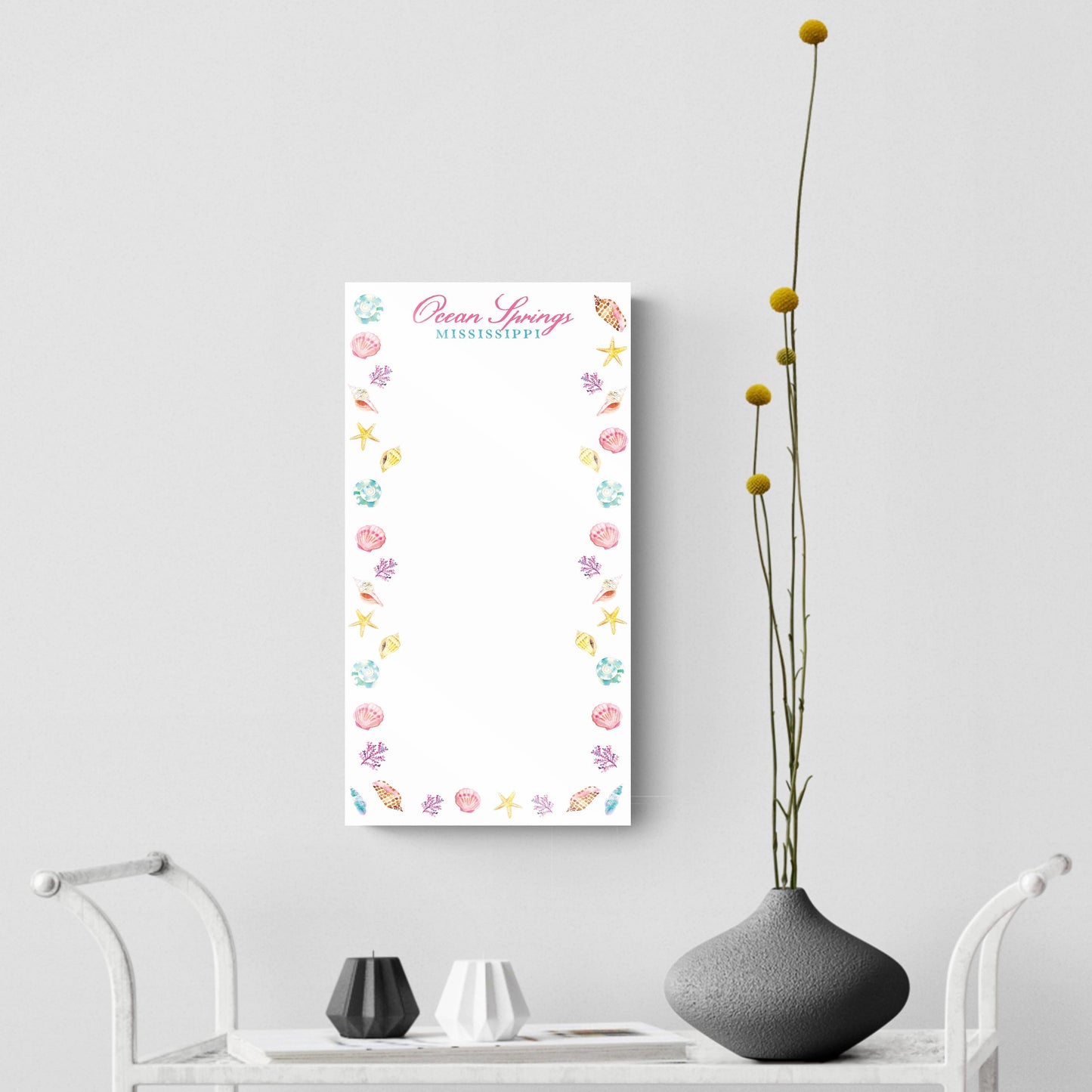 Love+Local 8x16 Dry Erase | Shells & Shoreline