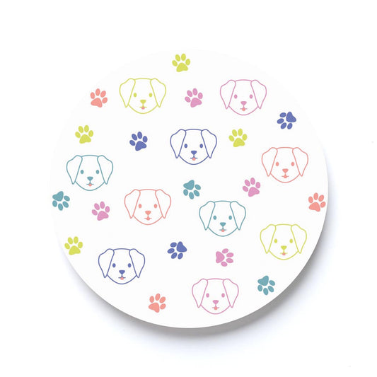 Cute Dog Faces Colorful