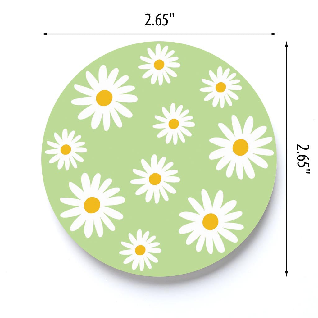 Light Green Daisy Pattern