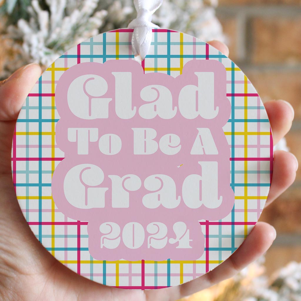 Graduation 2024 Glad To Be A Grad Colorful Grid