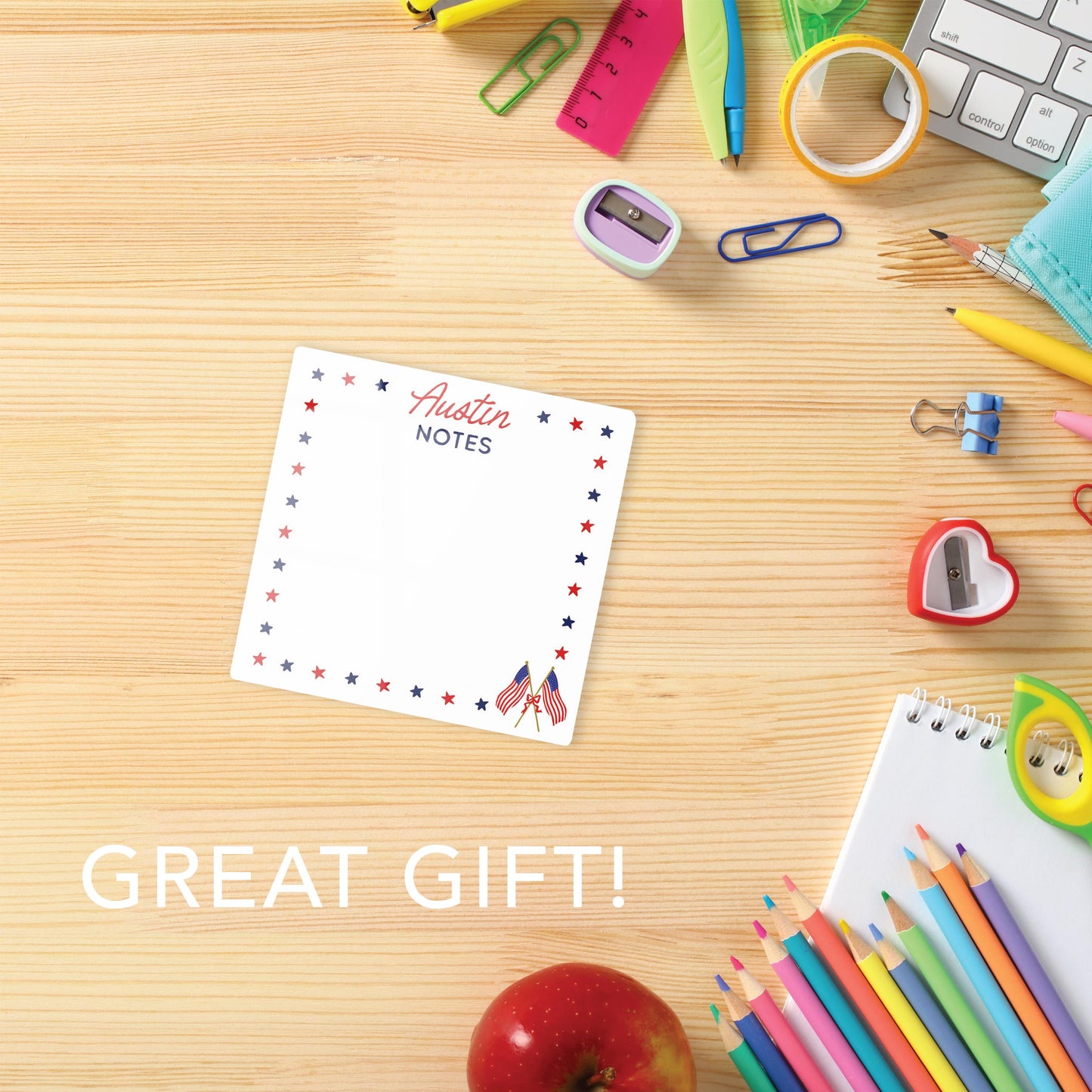 Love+Local 4x4 Dry Erase | American Summer Star