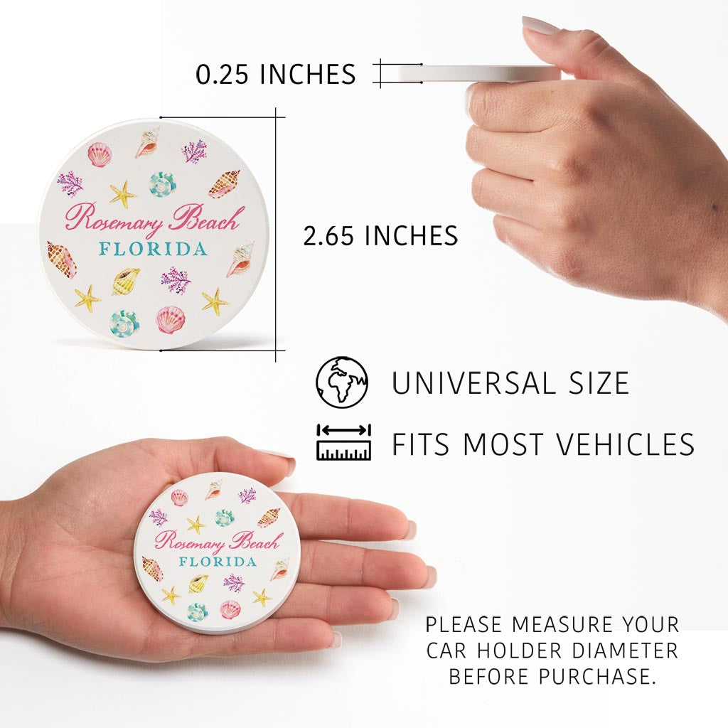 Love+Local Car Coaster Pack | Shells & Shoreline