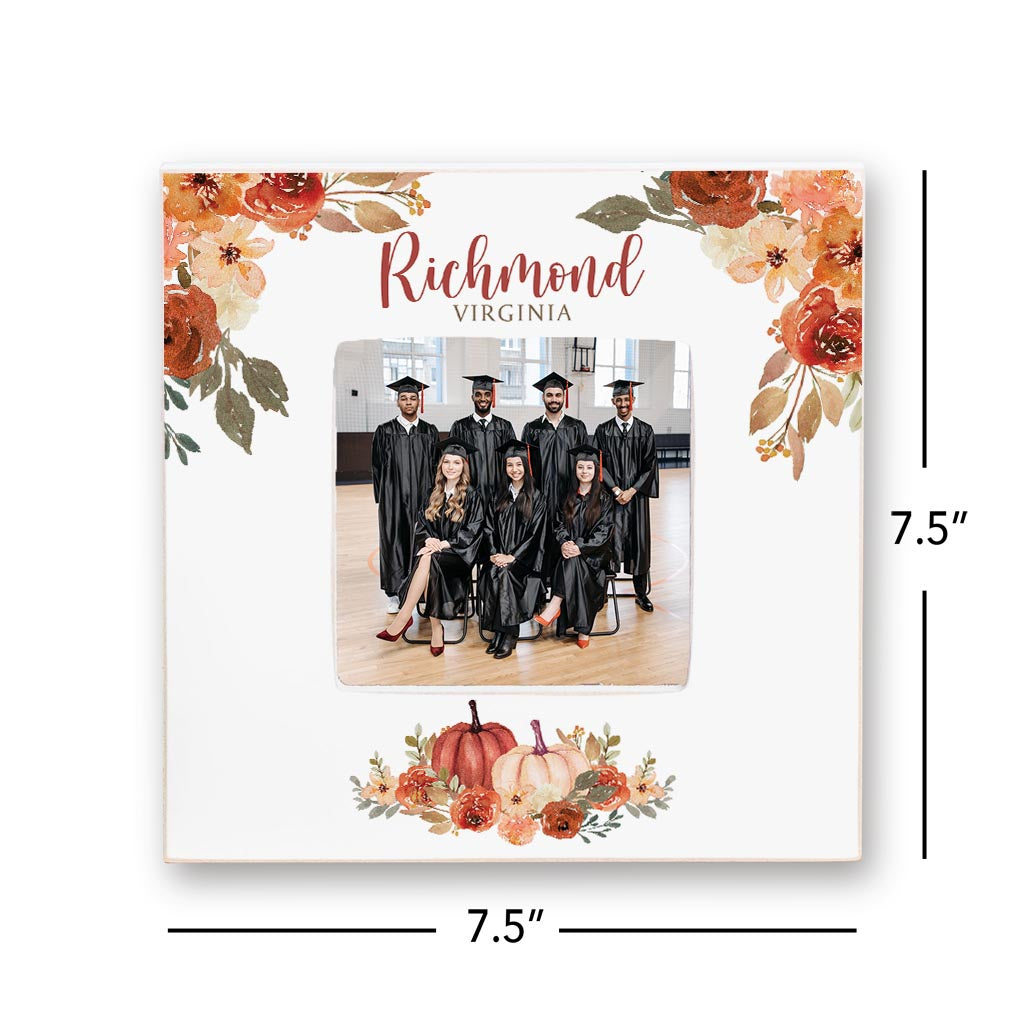 Love+Local 4x4 Picture Frame | Fall & Harvest Pumpkins