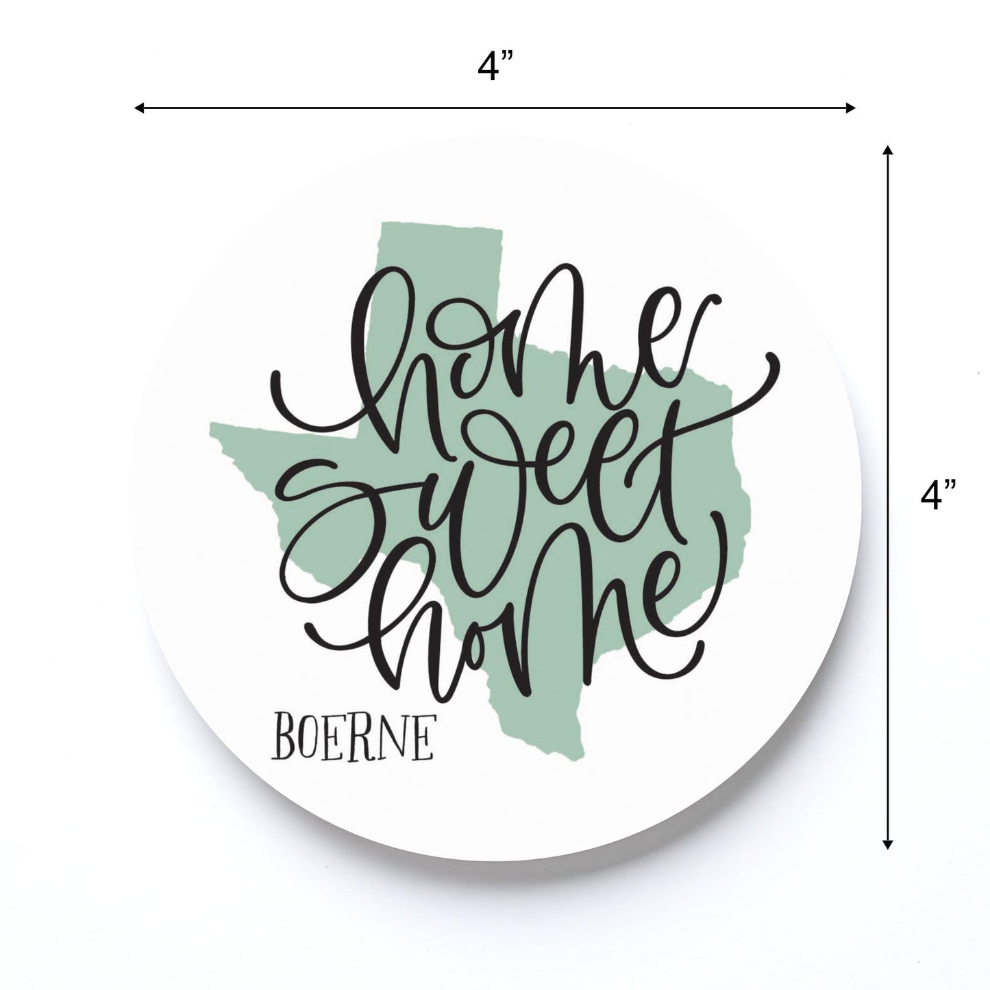 4in Rd Coaster-Home Sweet Home Local