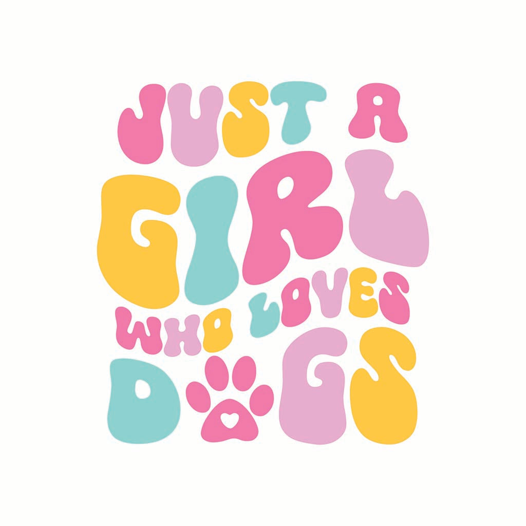 Ceramic Square Coaster-Just A Girl Who Loves Dogs -7