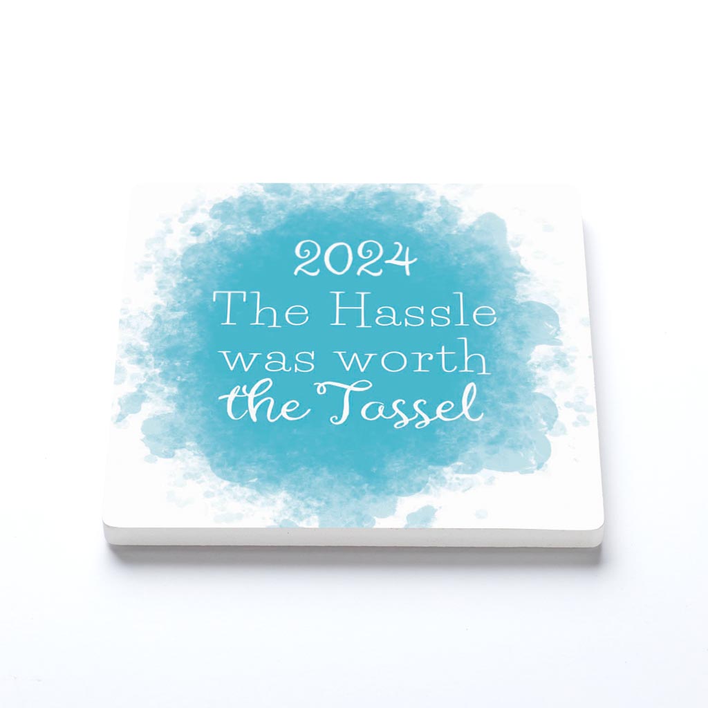 Graduation 2024 Worth The Tassel Blue Paint | 4x4