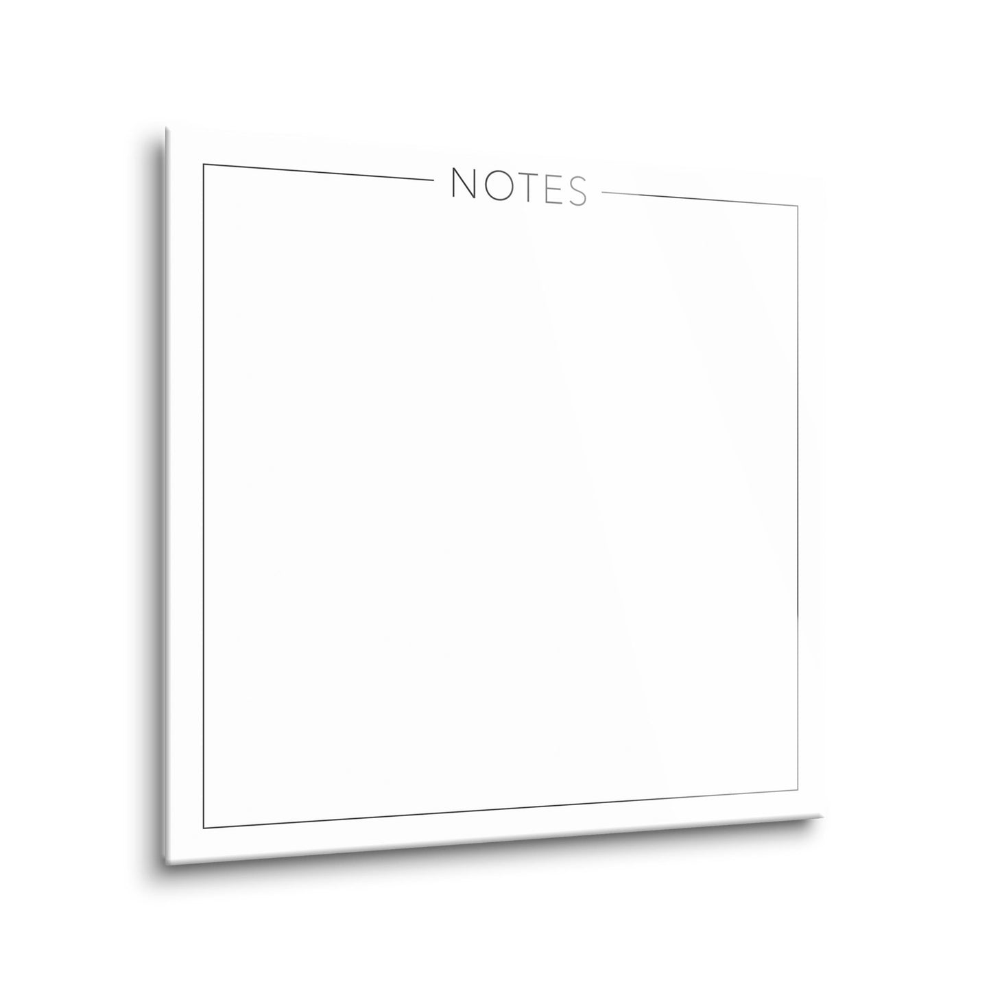 Minimalistic White Notes | 8x8