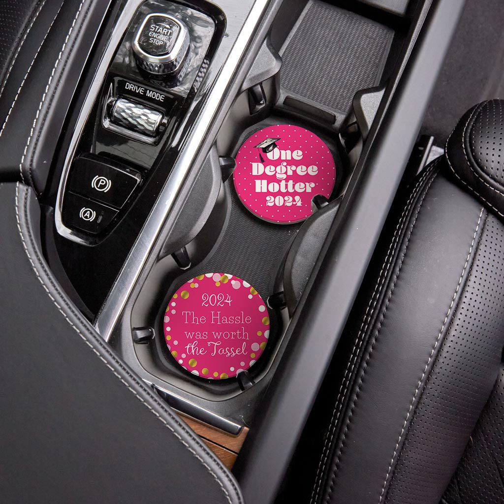 Graduation Offset Car Coaster Set 2 | 2.65x2.65