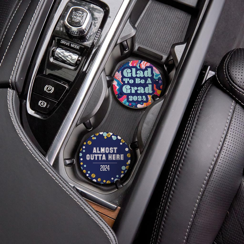 Graduation Offset Car Coaster Set 1 | 2.65x2.65