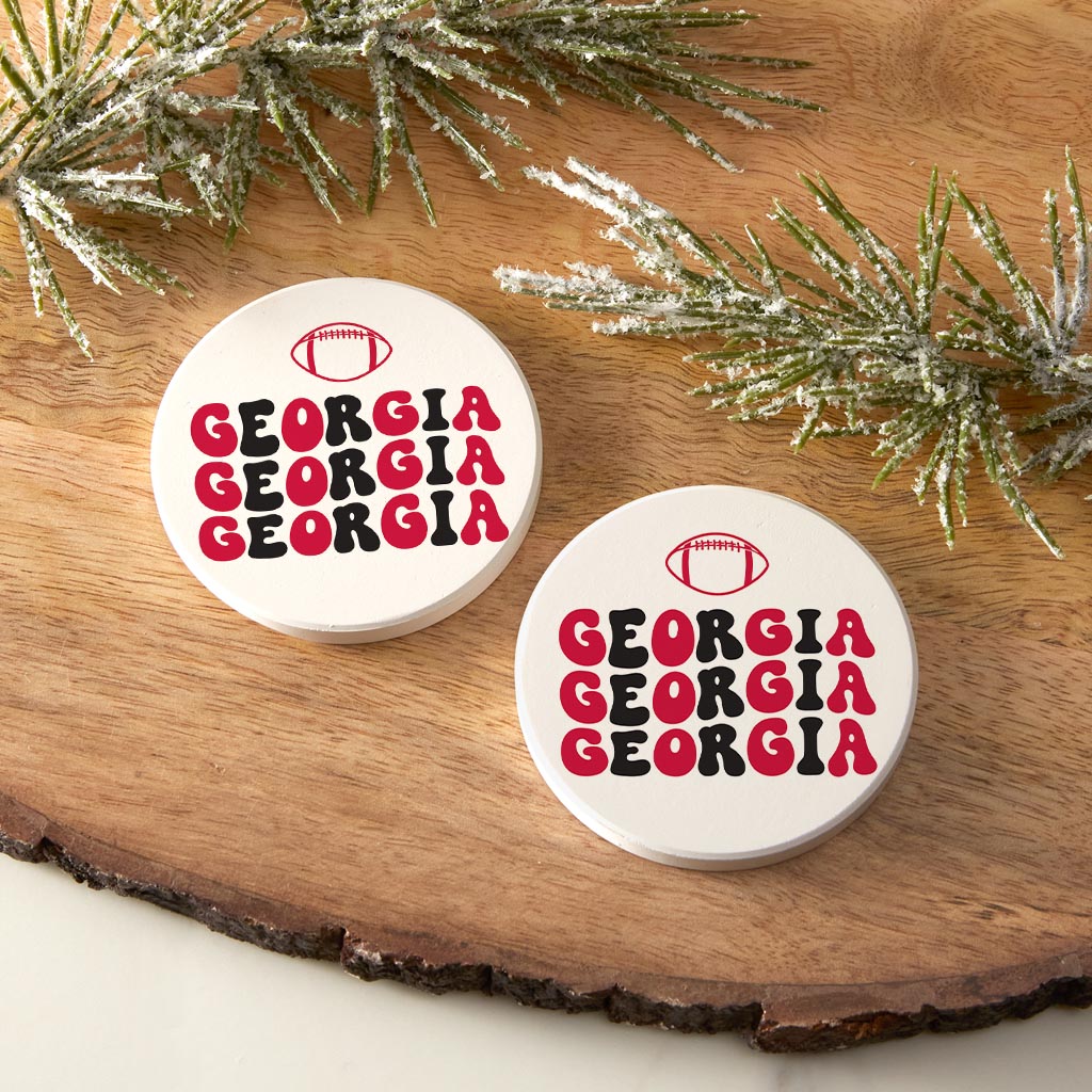 Clairmont & Co Game Day Wave Georgia | 2.65x2.65