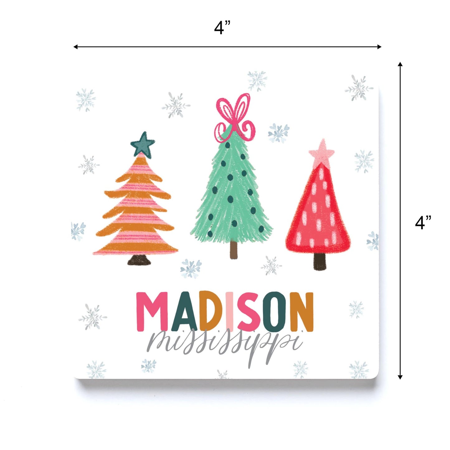 Sq Coaster Love Local Whimsy Wonderland Bright  | 4x4