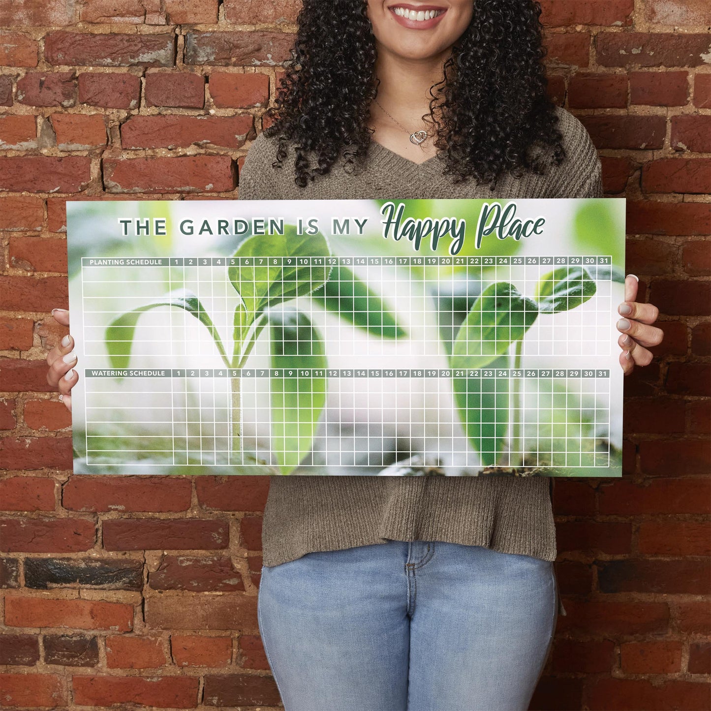 Green Seedlings Planting and Watering Schedule | 24x12