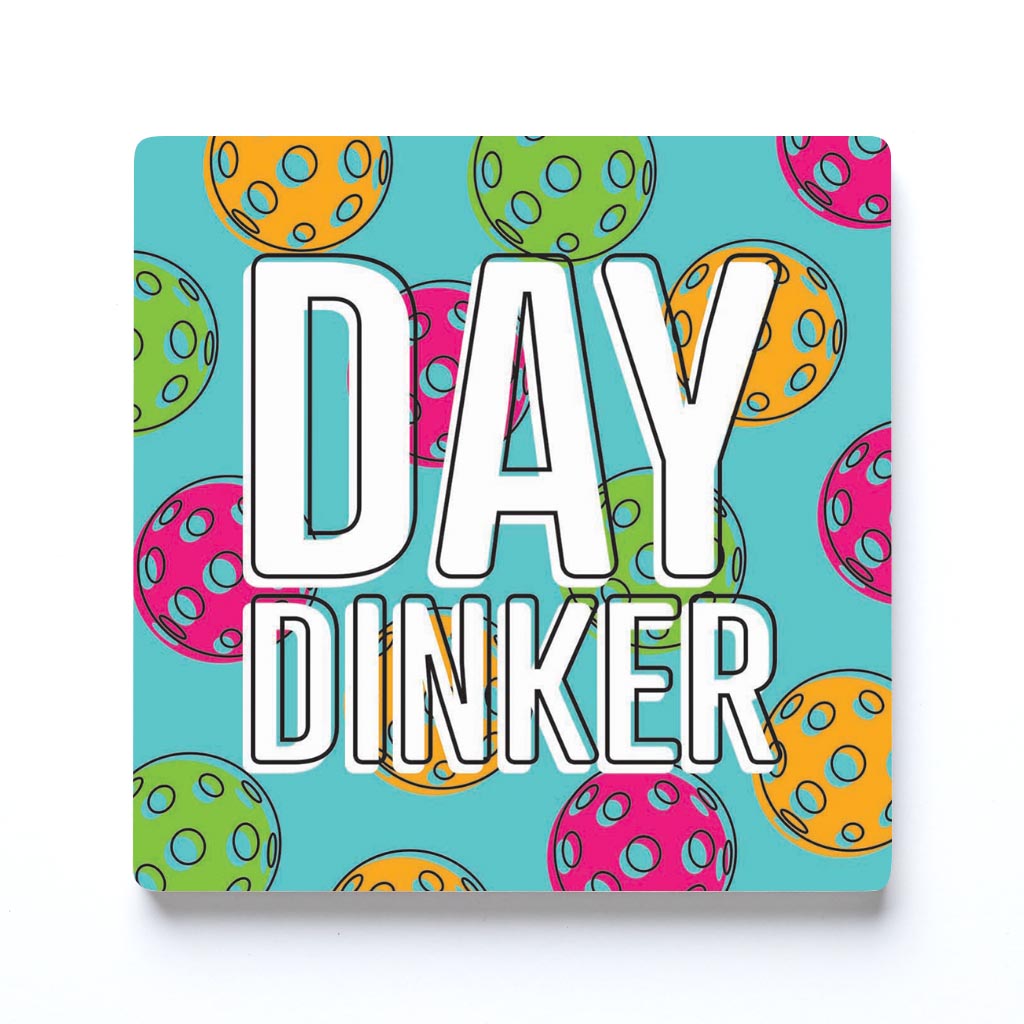 Neon Pickleball Day Dinker Blue | 4x4