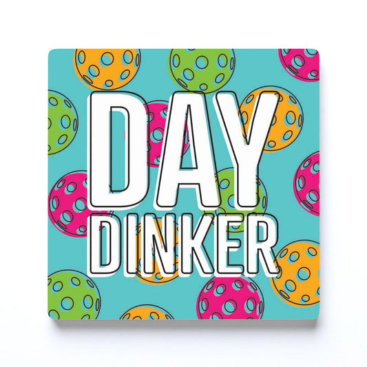 Neon Pickleball Day Dinker Blue | 4x4