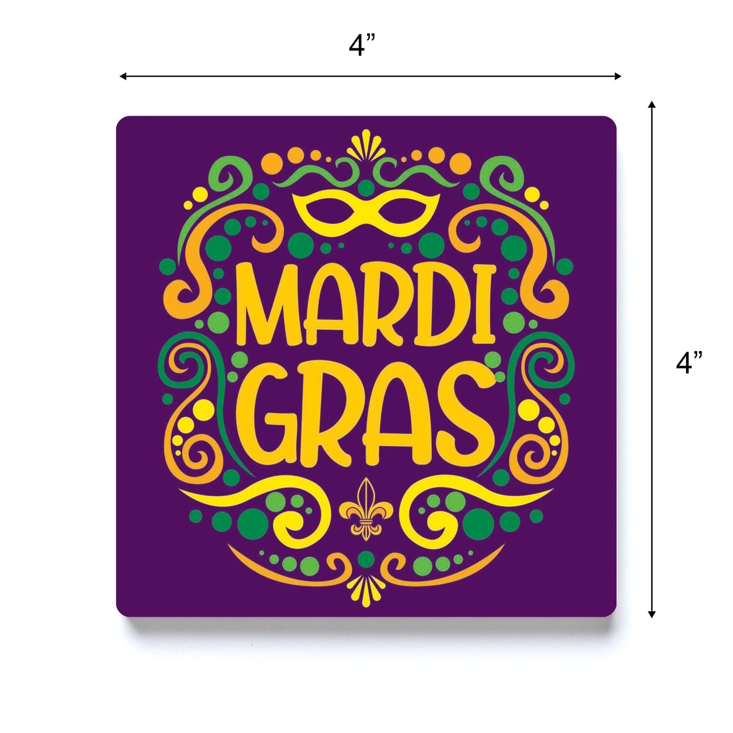 Mardi Gras Decorative Pattern | 4x4