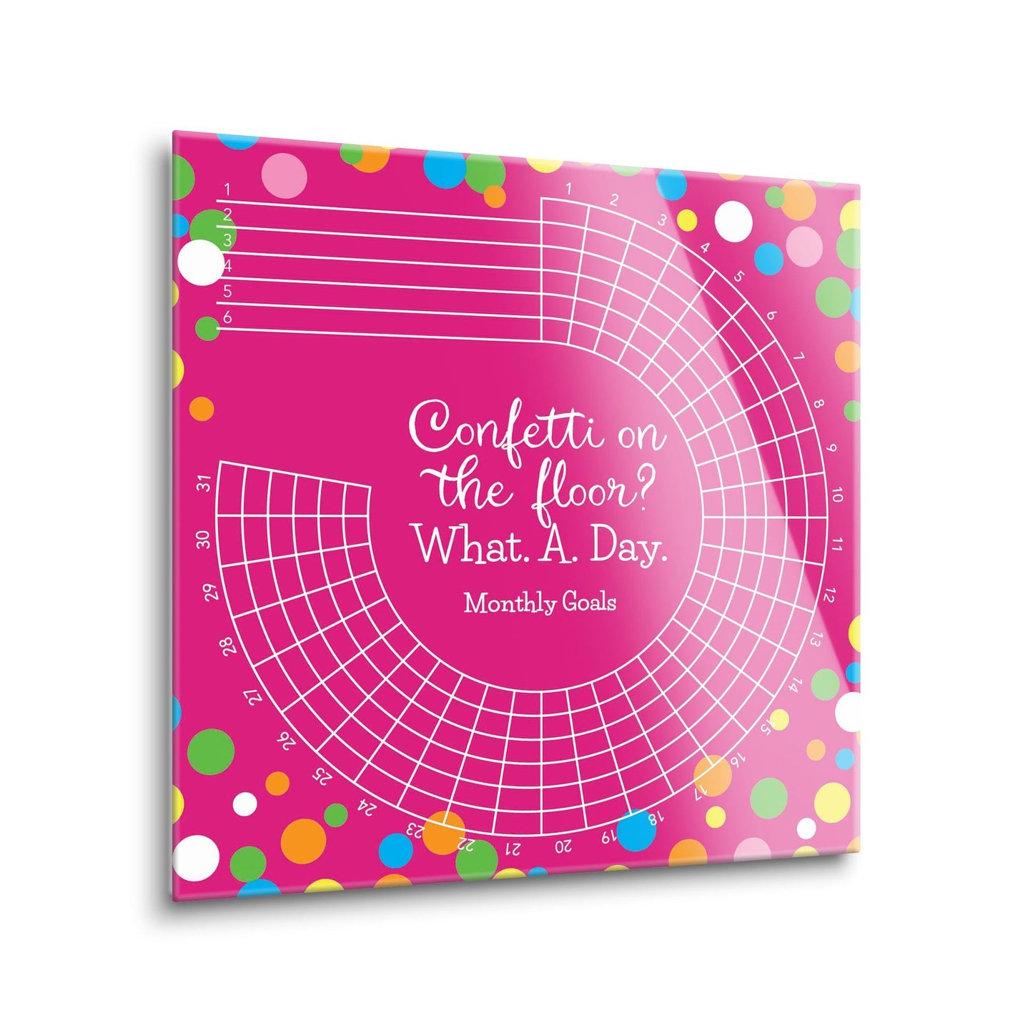 Pink Confetti Habit Tracker | 12x12