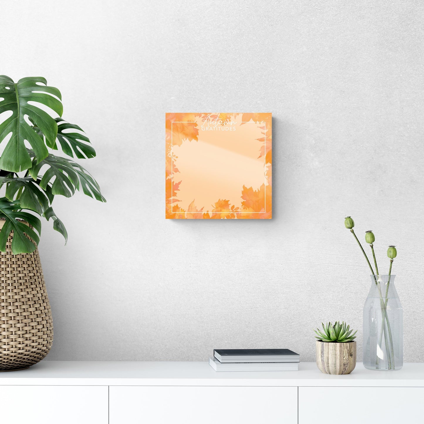 Autumn Gratitudes Orange Leaves | 12x12
