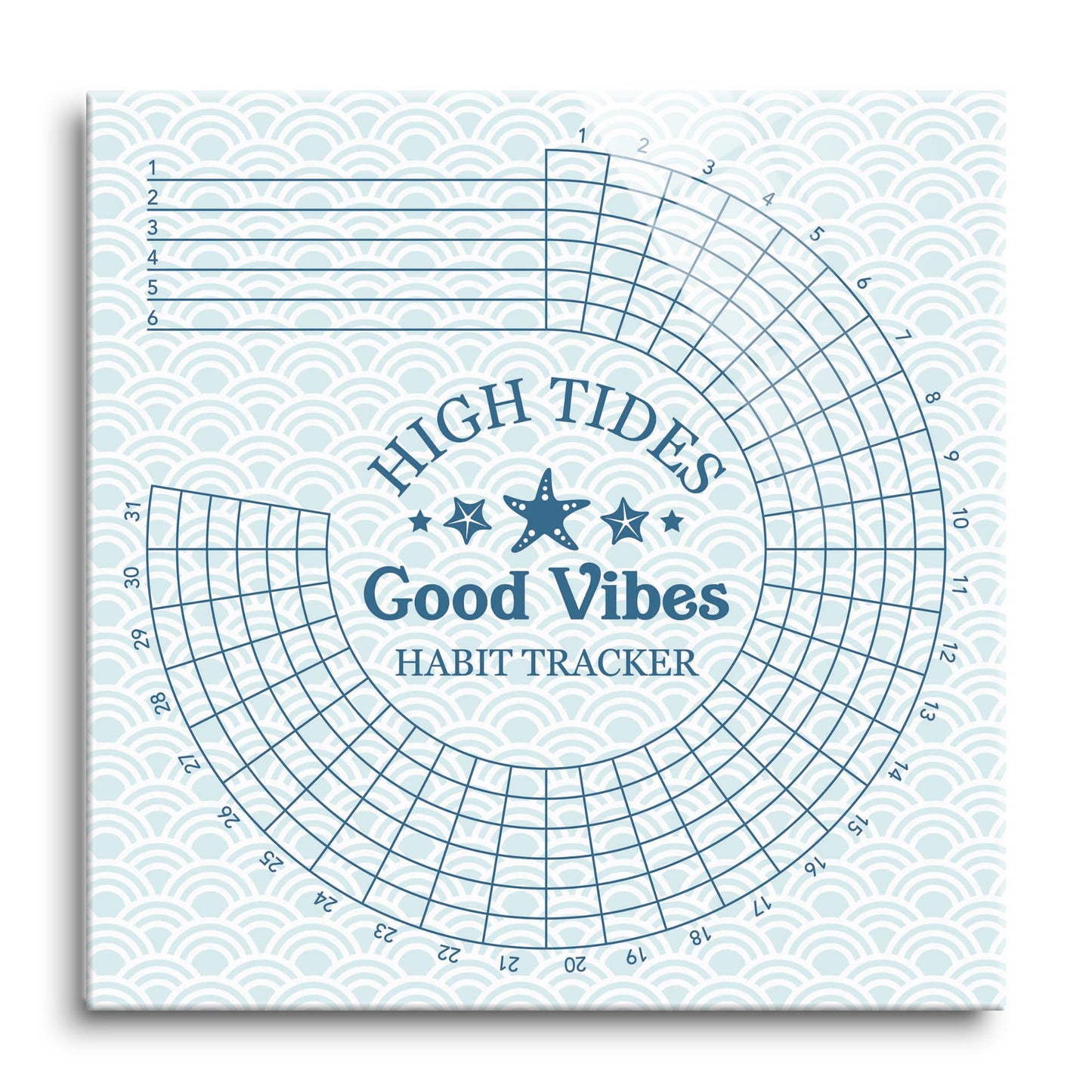 Coastal High Tides Good Vibes | 12x12