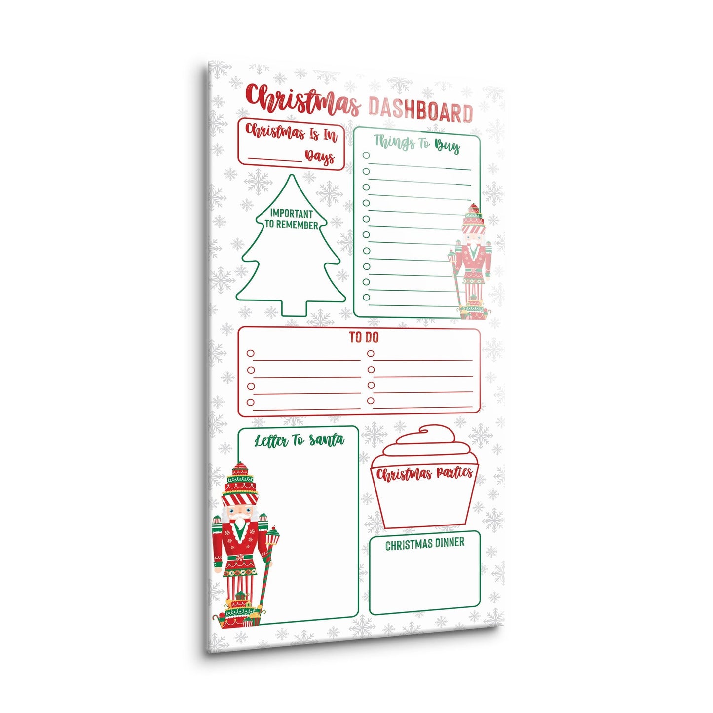 Classic Candyland Nutcracker Christmas Dashboard | 8x16