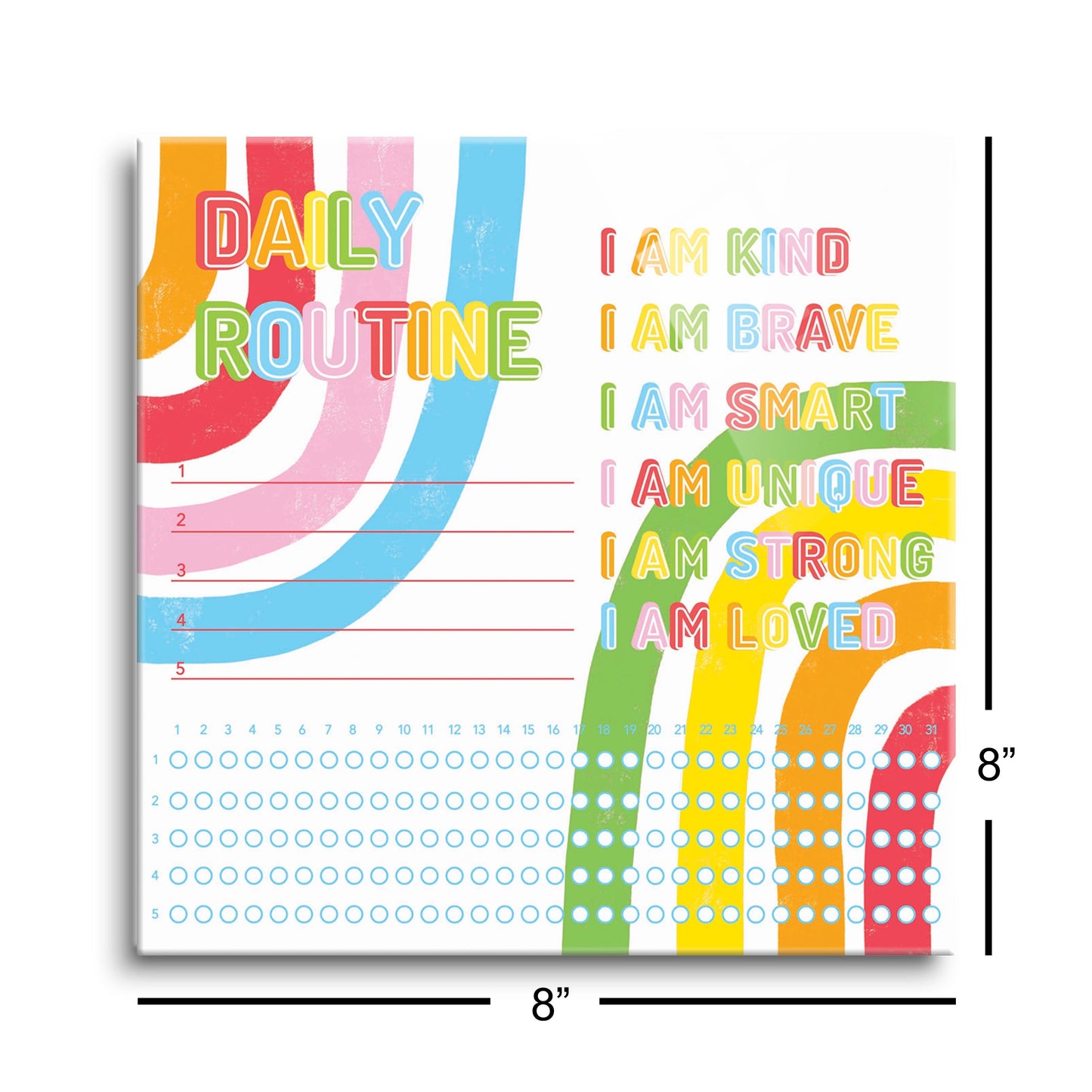 Children's Bright Rainbow Daily Routine | 8x8