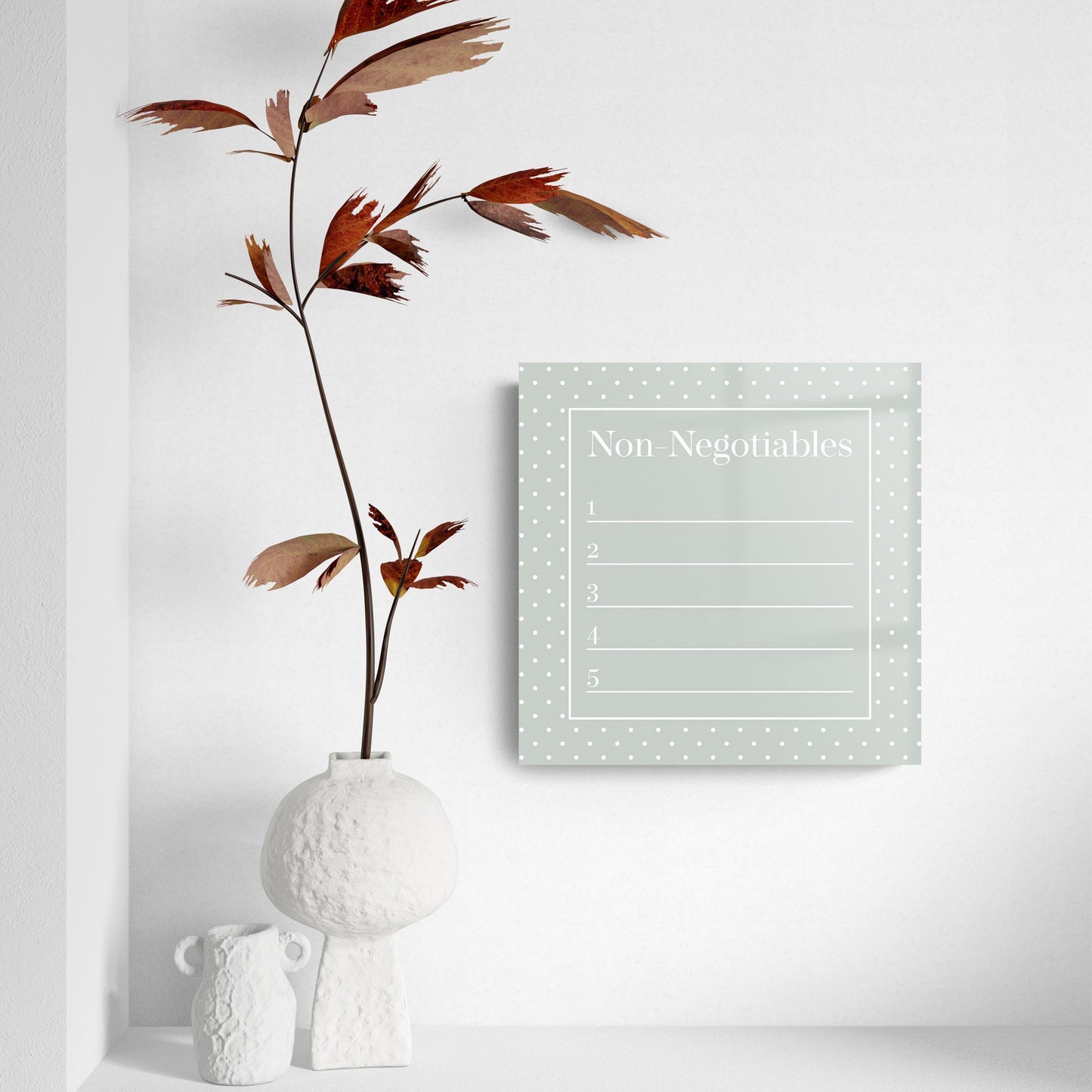 Sage Polka Dot Non-Negotiables | 8x8