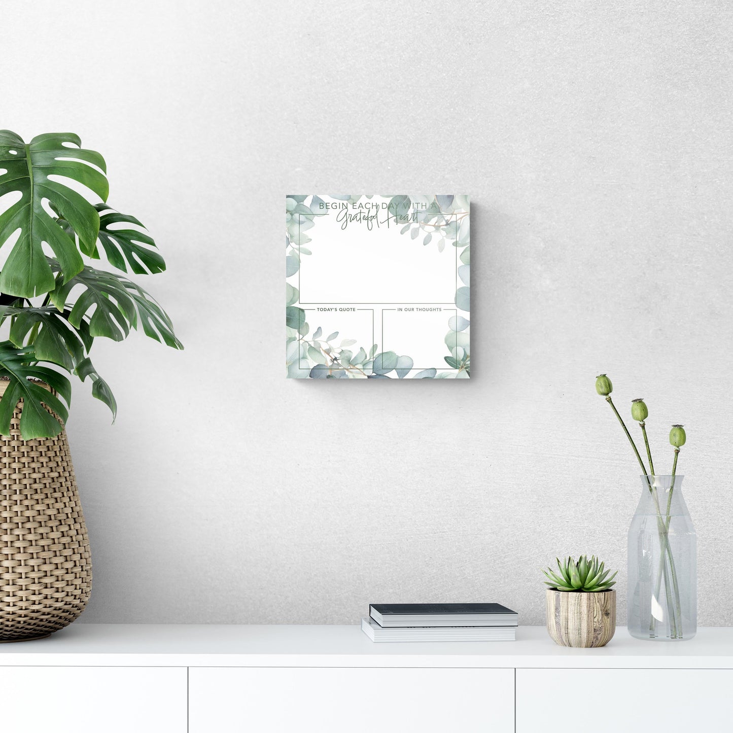 Eucalyptus Gratitudes Grateful Heart | 12x12