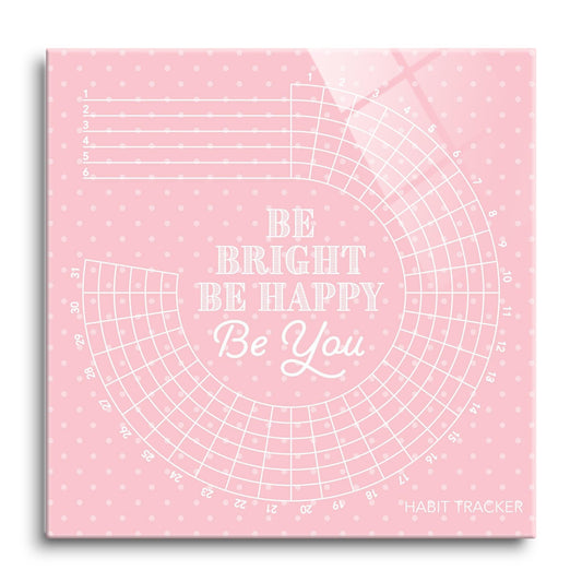 Spring Tracker Pink Polkadot Be Bright | 12x12