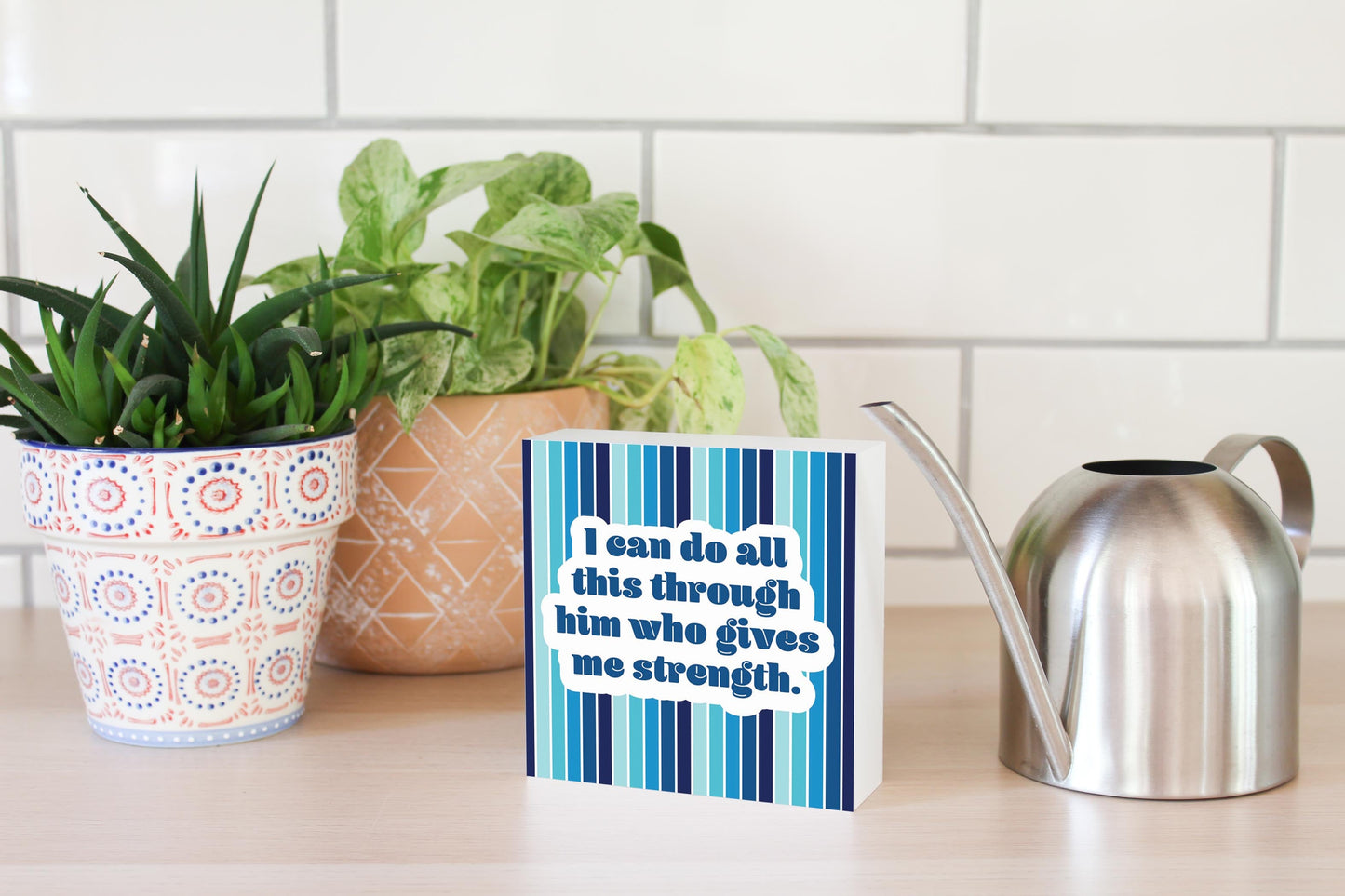 I Can Do All Blue Stripe | 5x5