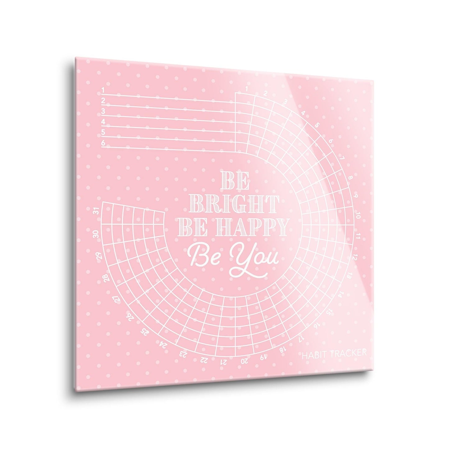 Spring Tracker Pink Polkadot Be Bright | 12x12