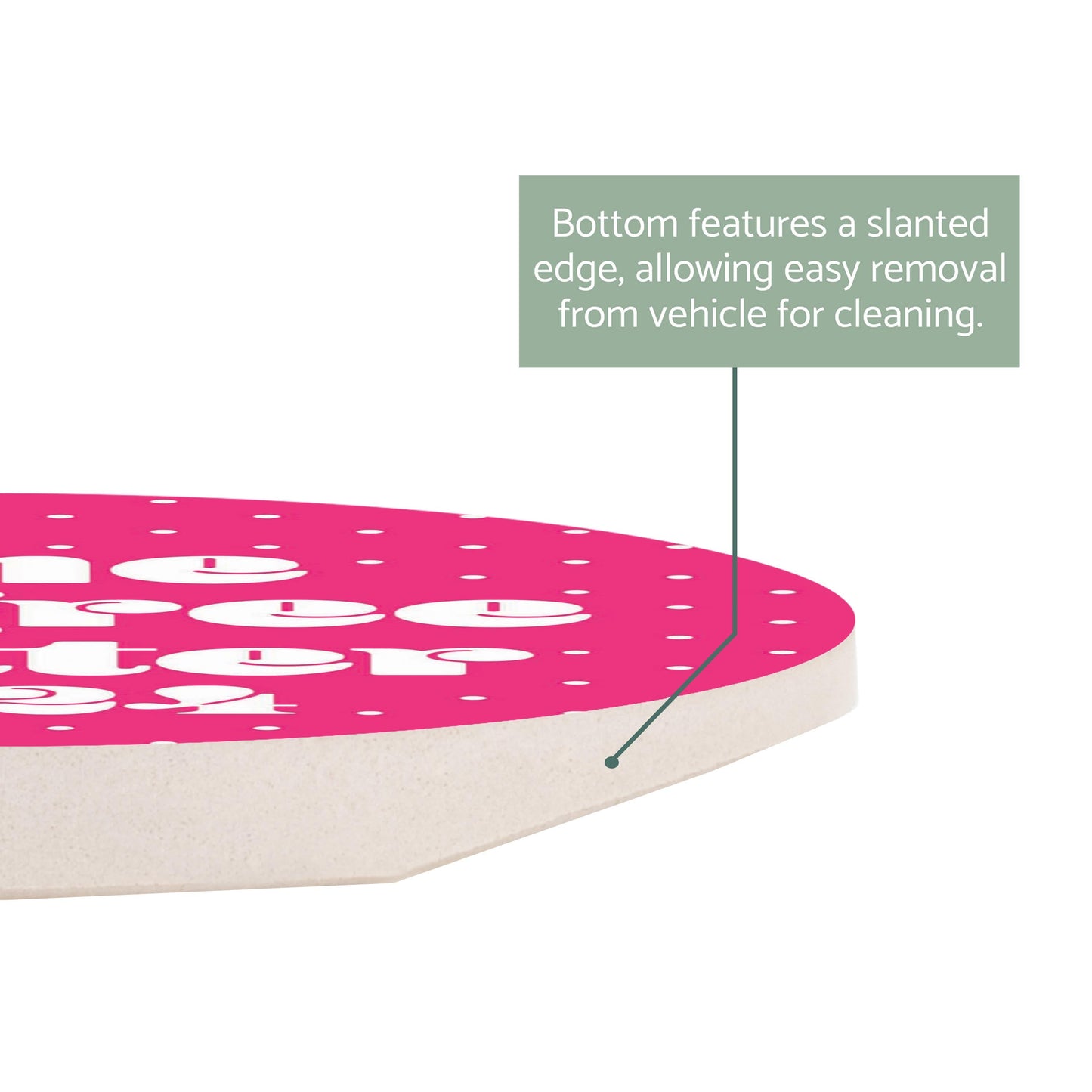 Graduation 2024 One Degree Hotter Pink Polka Dot | 2.65x2.65