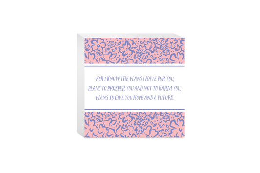 Clairmont & Co Faith For I Know The Plans | 5x5