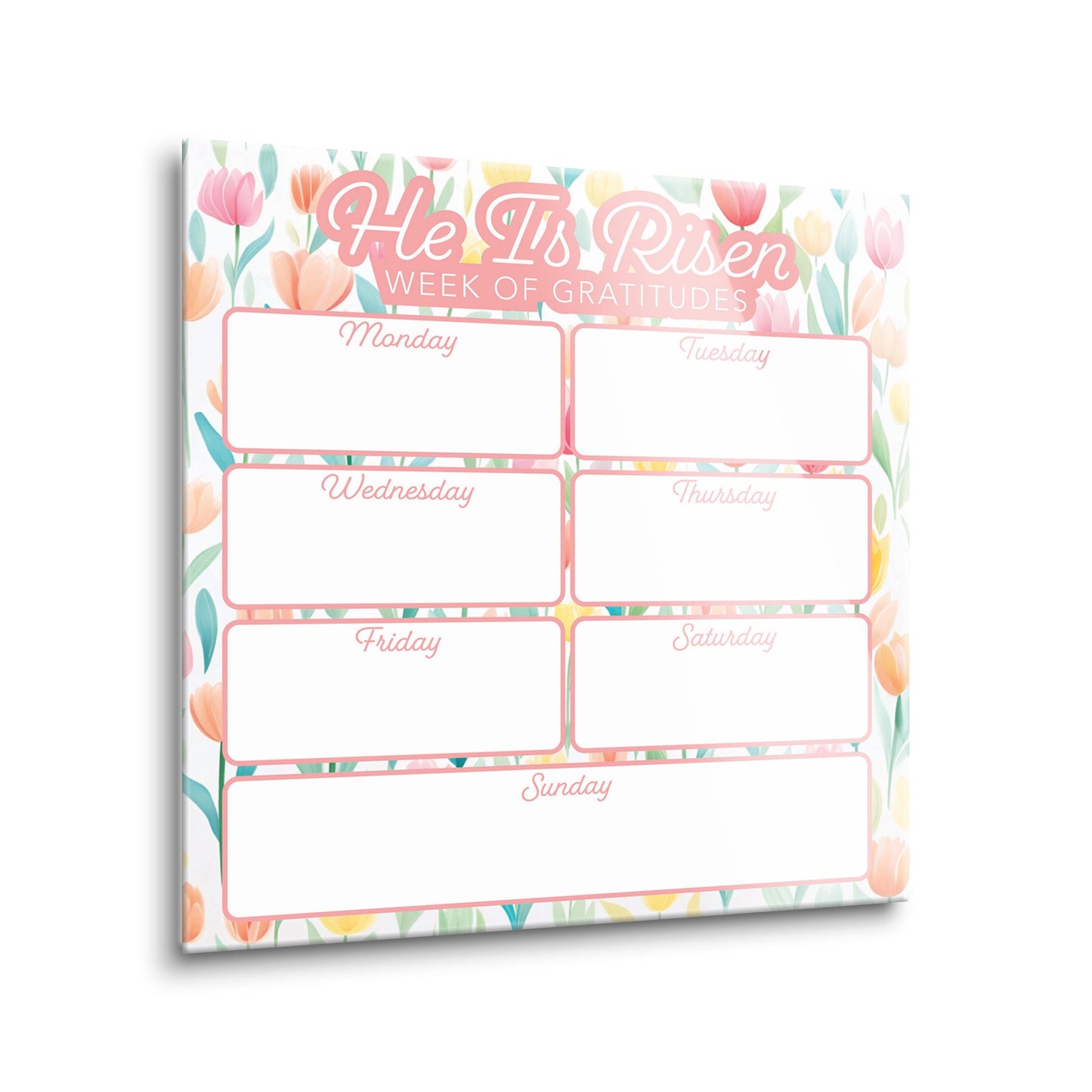Spring Tracker He Is Risen Week Of Gratitudes | 8x8