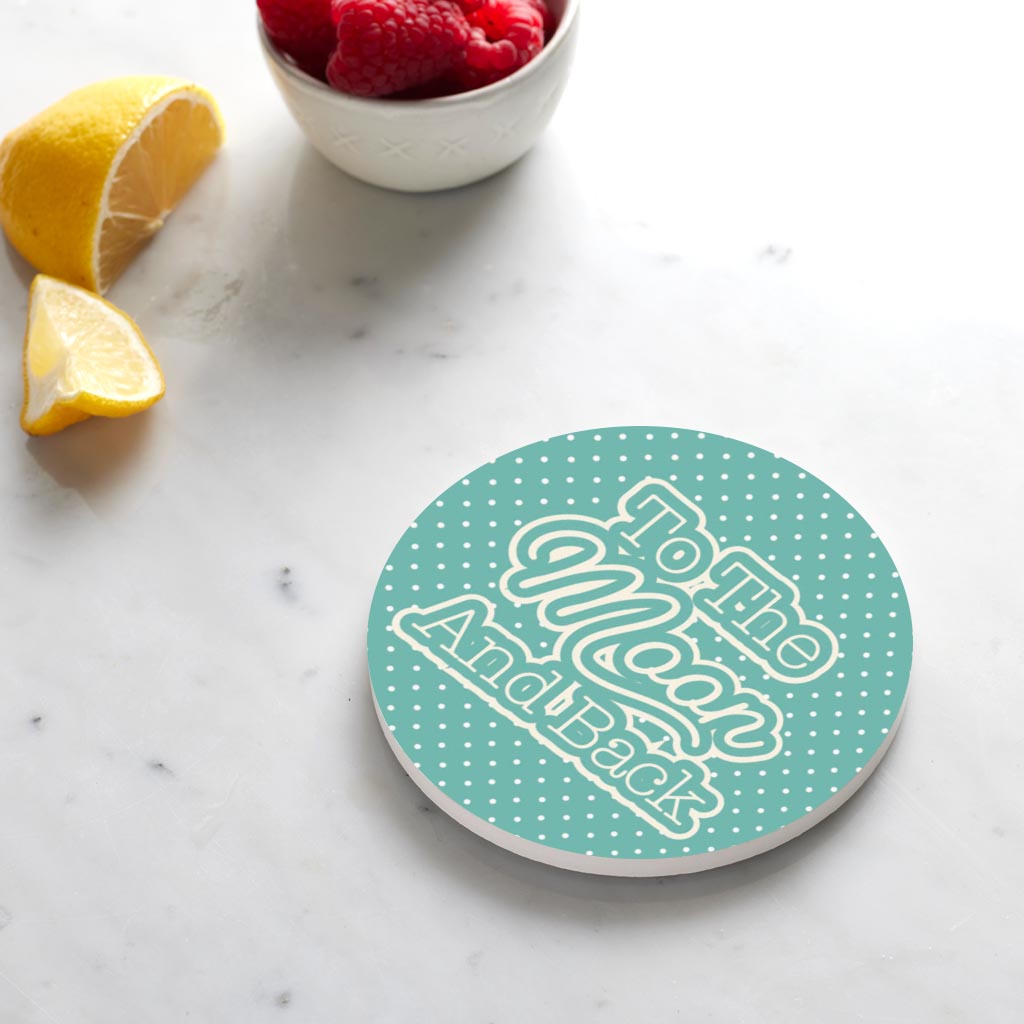 Valentine's Day To The Moon And Back Teal | 4x4