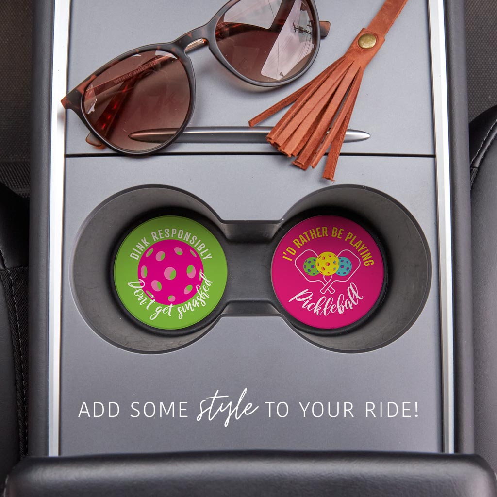Neon Pickleball Dink Responsibly & I'd Rather | 2.65x2.65