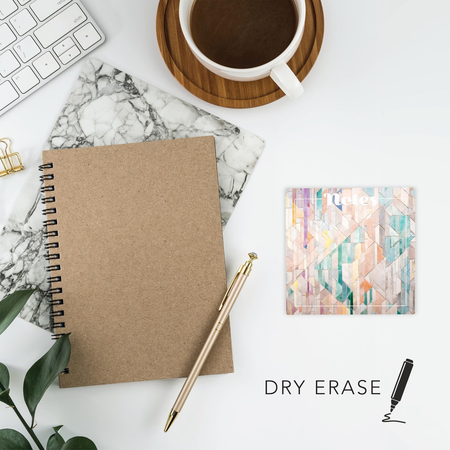 Retro Pastel Notes Colorful Wood | 4x4