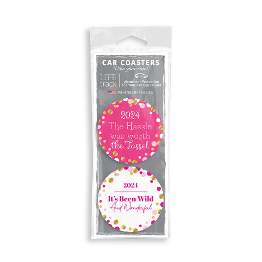 Graduation 2024 Pink Confetti Set | 2.65x2.65