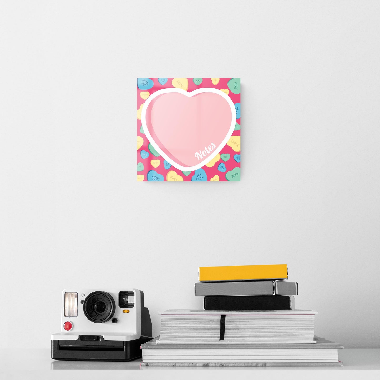 Valentine's Tracker Candy Heart Notes | 8x8