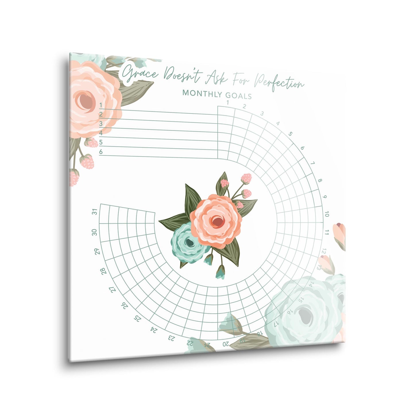 Floral Habit Tracker Grace Doesn't Ask For Perfection | 8x8