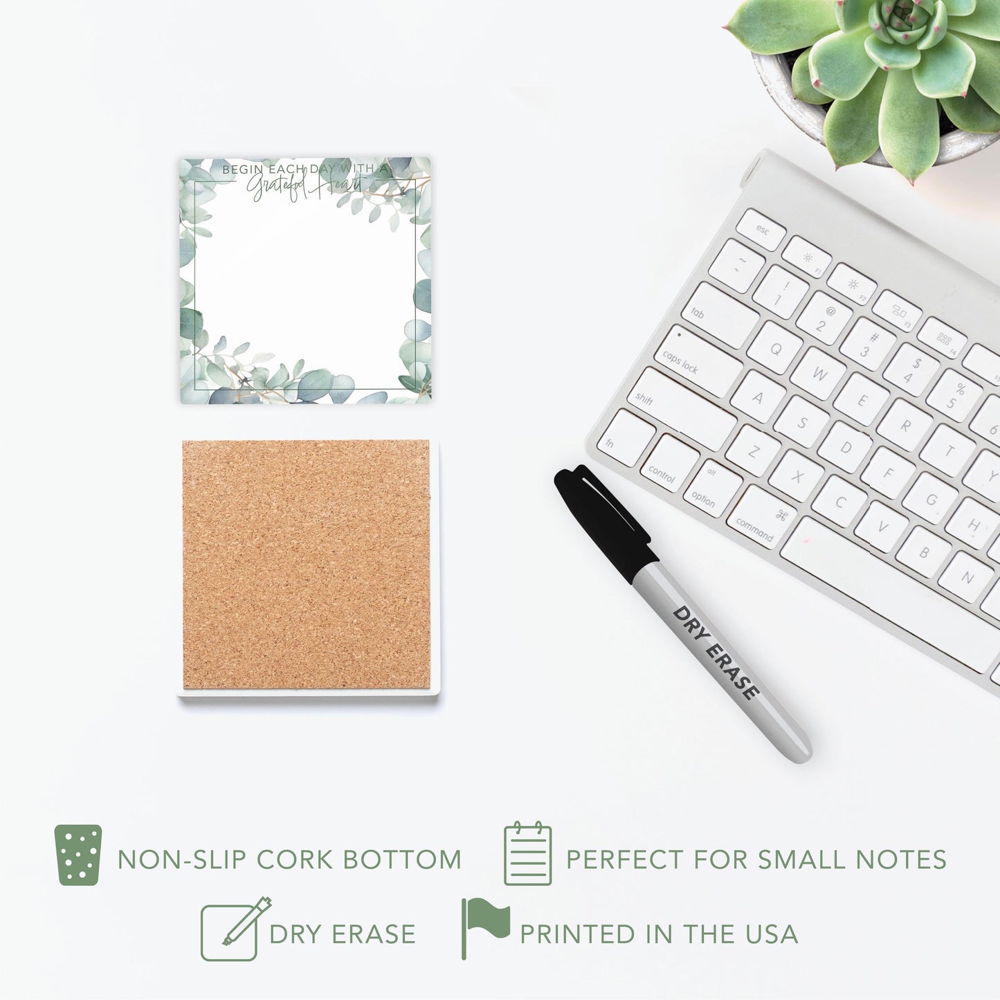Colorful Faith Notes Eucalyptus Grateful Heart | 4x4