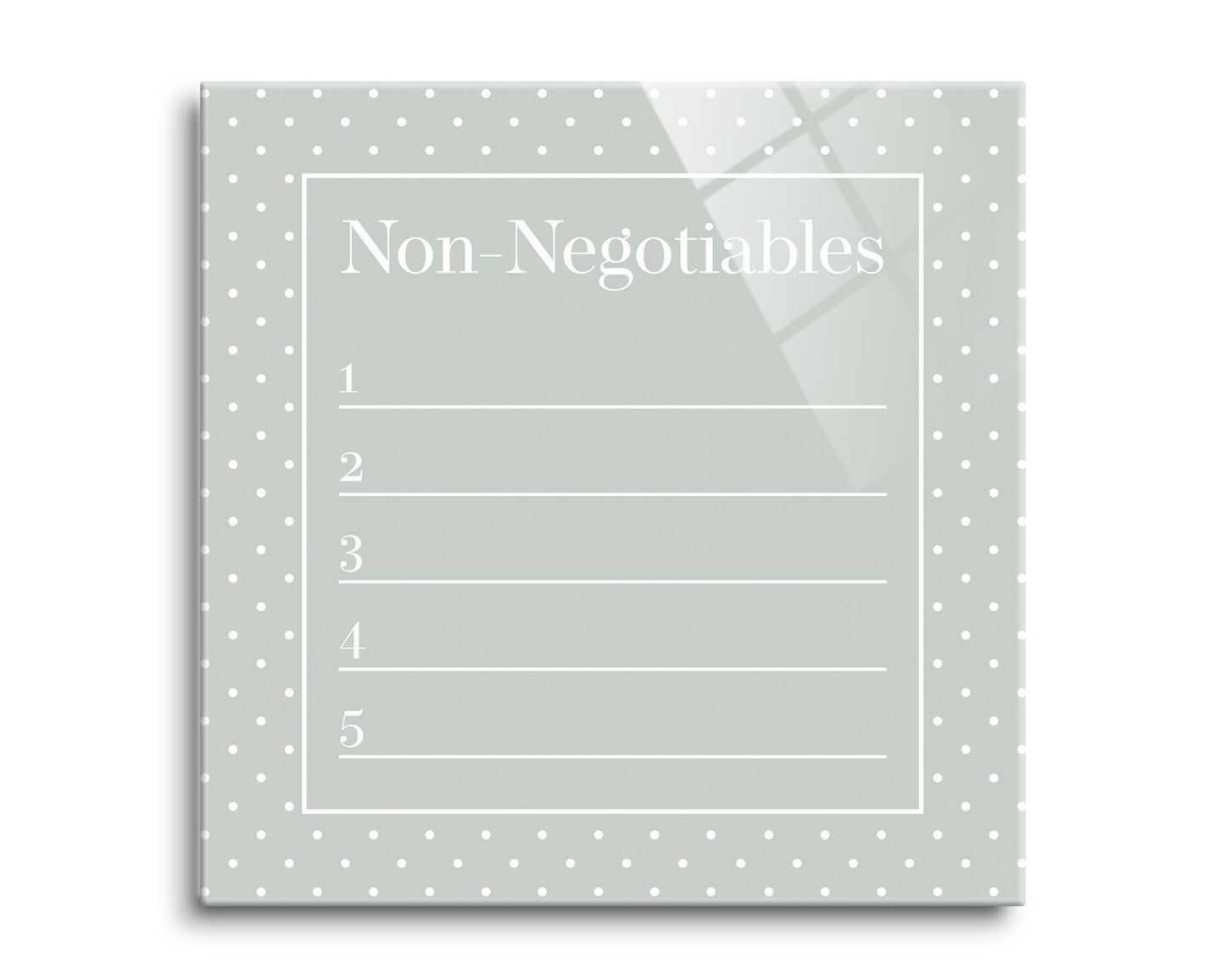 Sage Polka Dot Non-Negotiables | 8x8