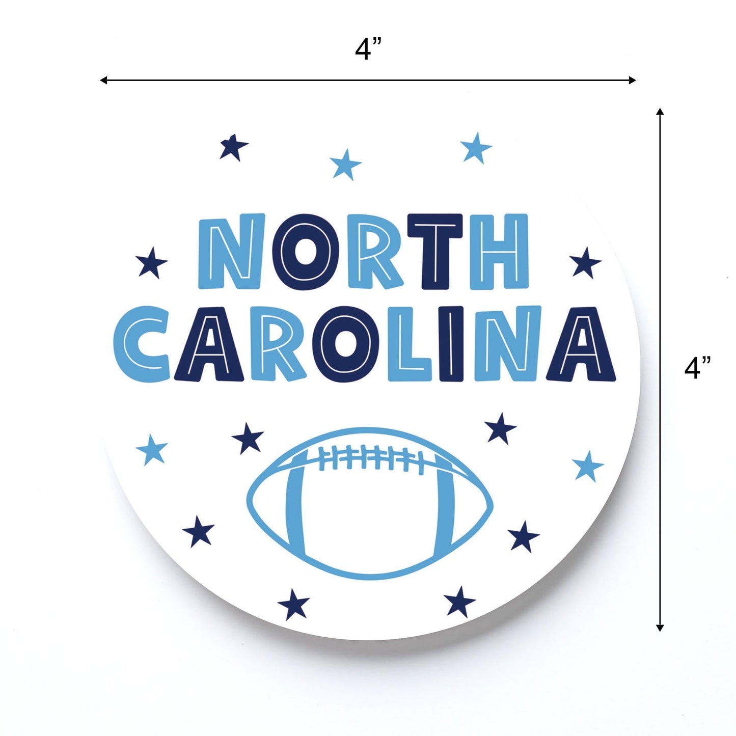 Clairmont & Co Game Day Stars North Carolina | 4x4