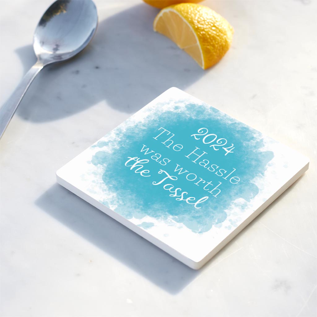 Graduation 2024 Worth The Tassel Blue Paint | 4x4